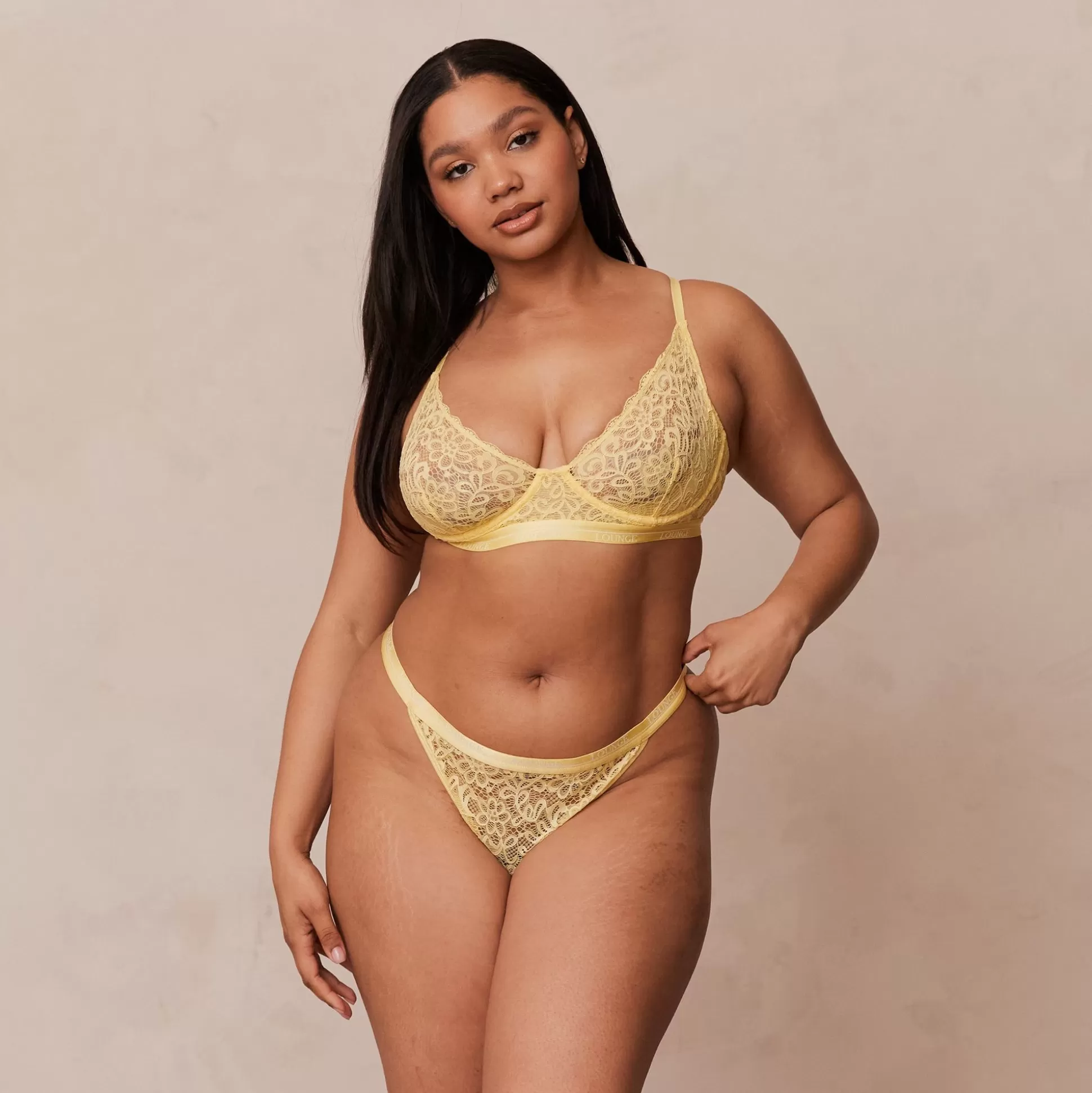 Cheap Lounge Underwear Balcony Bra Lemon