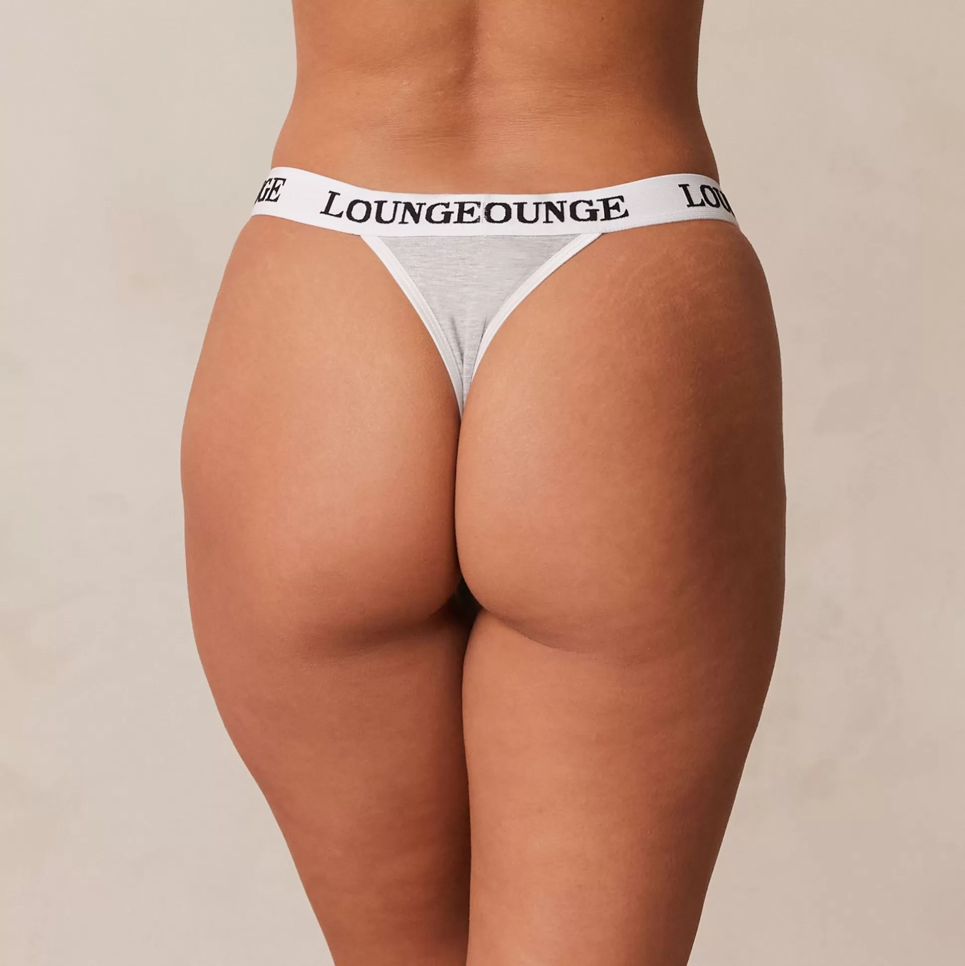 Flash Sale Lounge Underwear Bamboo Triangle Thong Grey