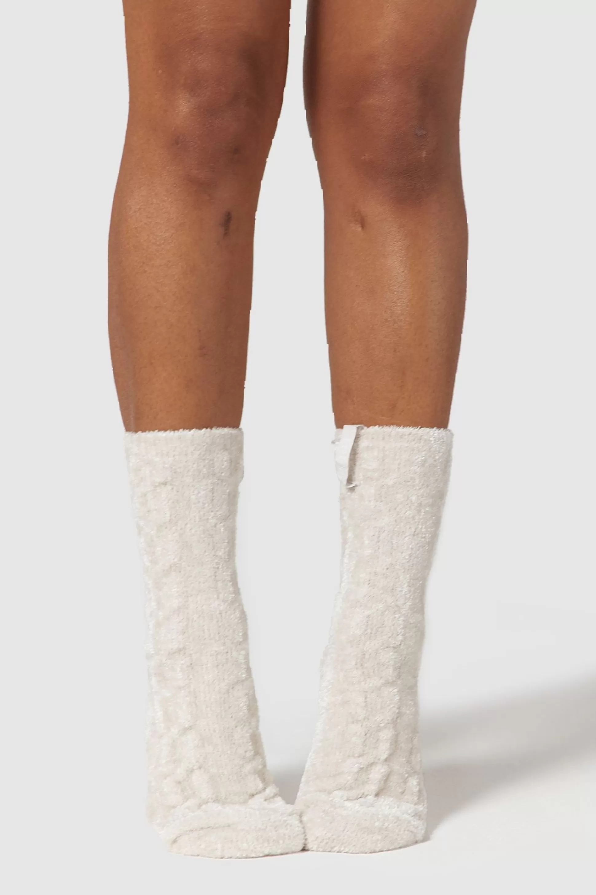 Hot Lounge Underwear Chenille Knitted Socks Pearl