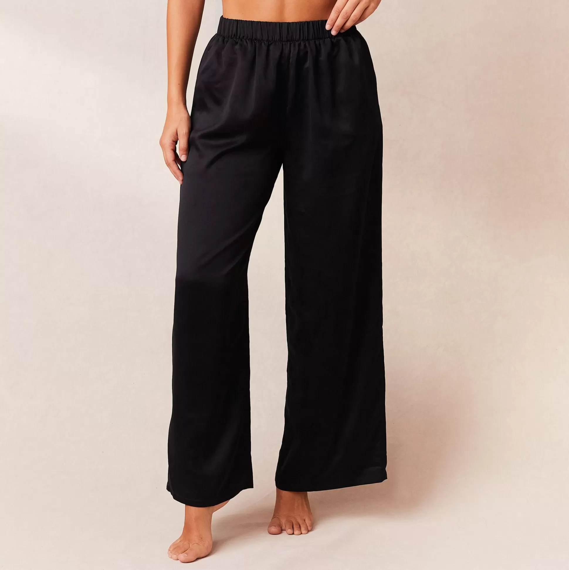 Sale Lounge Underwear Classic Satin Pyjama Trousers Black