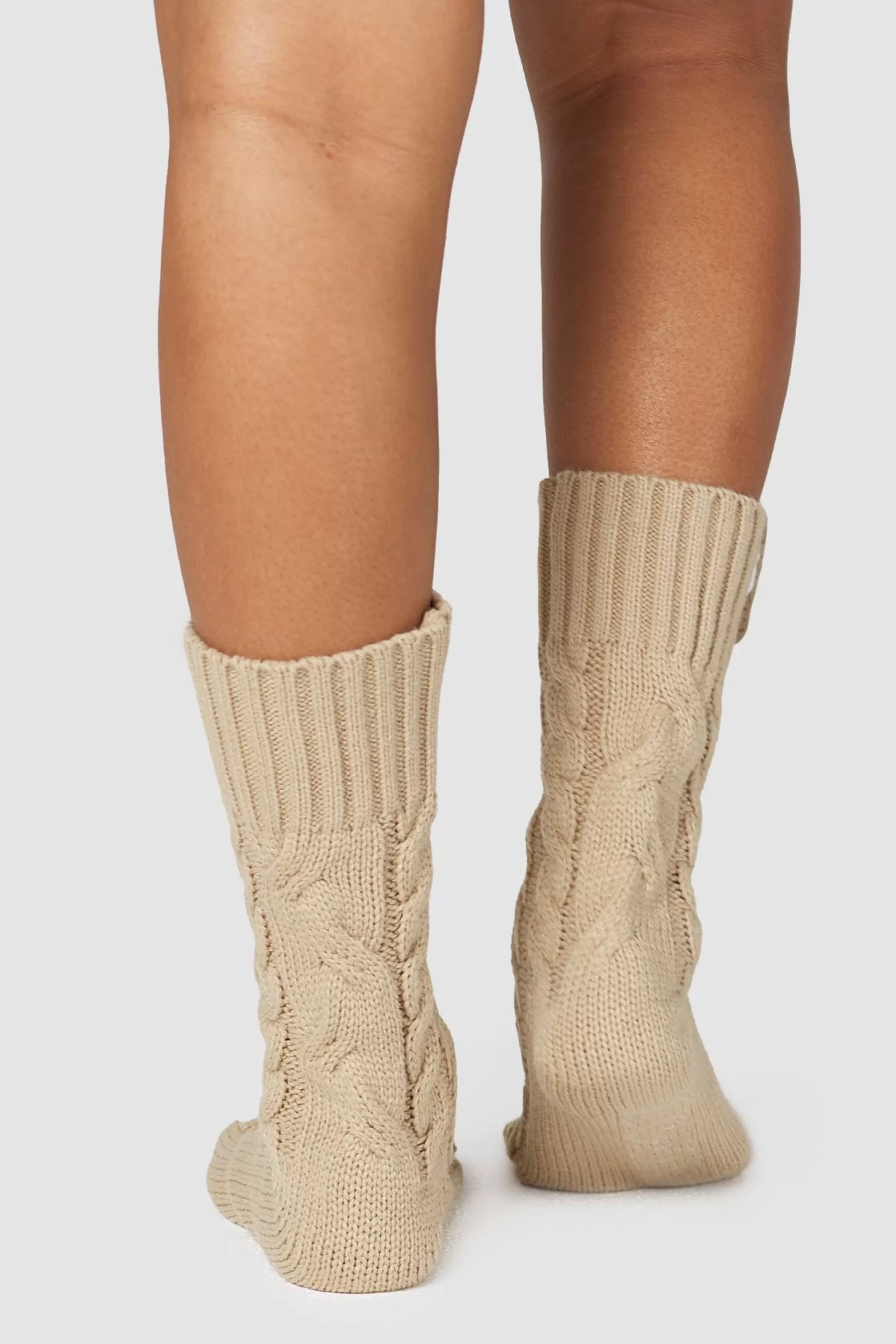 Outlet Lounge Underwear Cosy Knitted Socks Mink