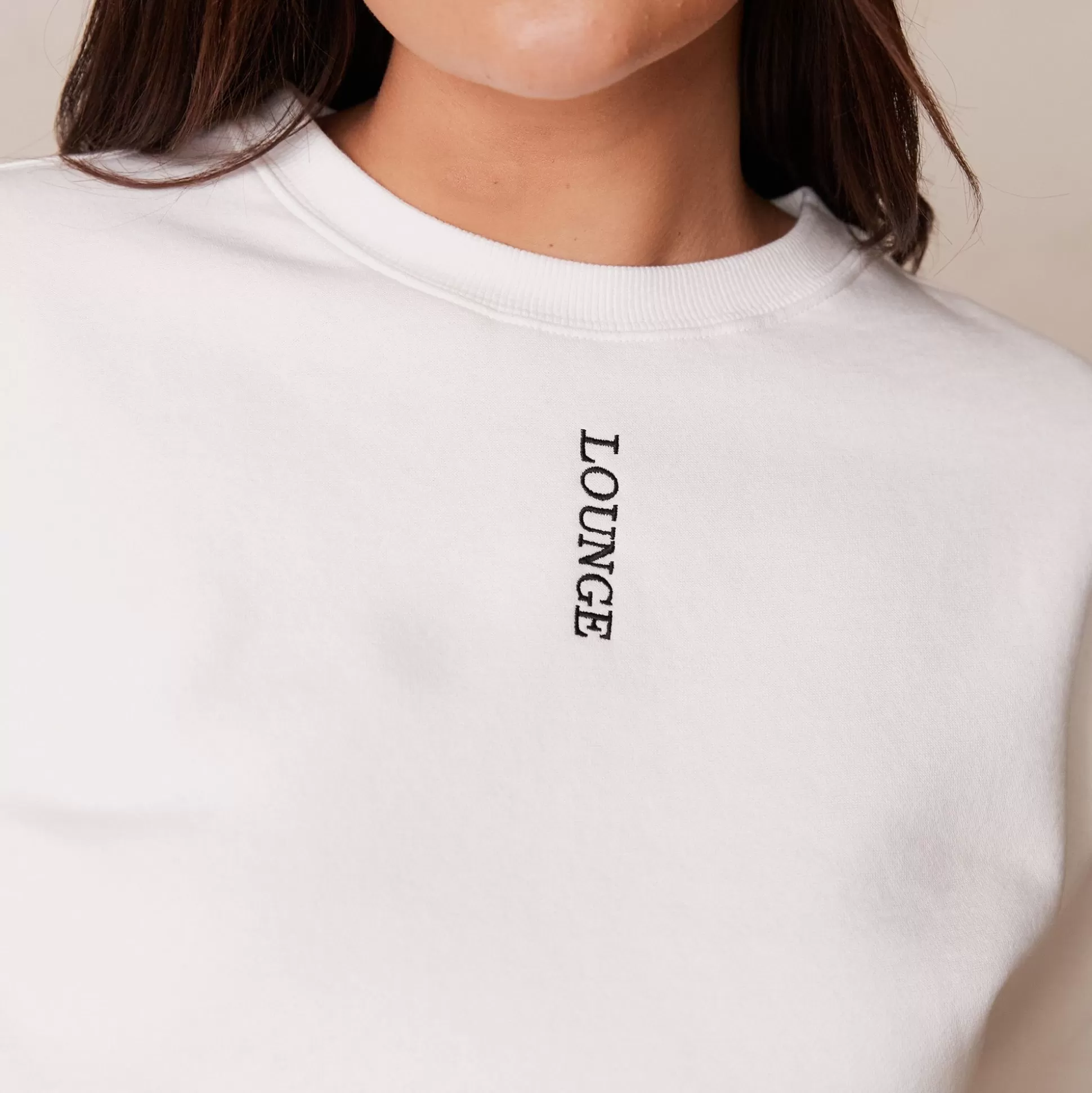 Store Lounge Underwear Crew Neck Jumper White