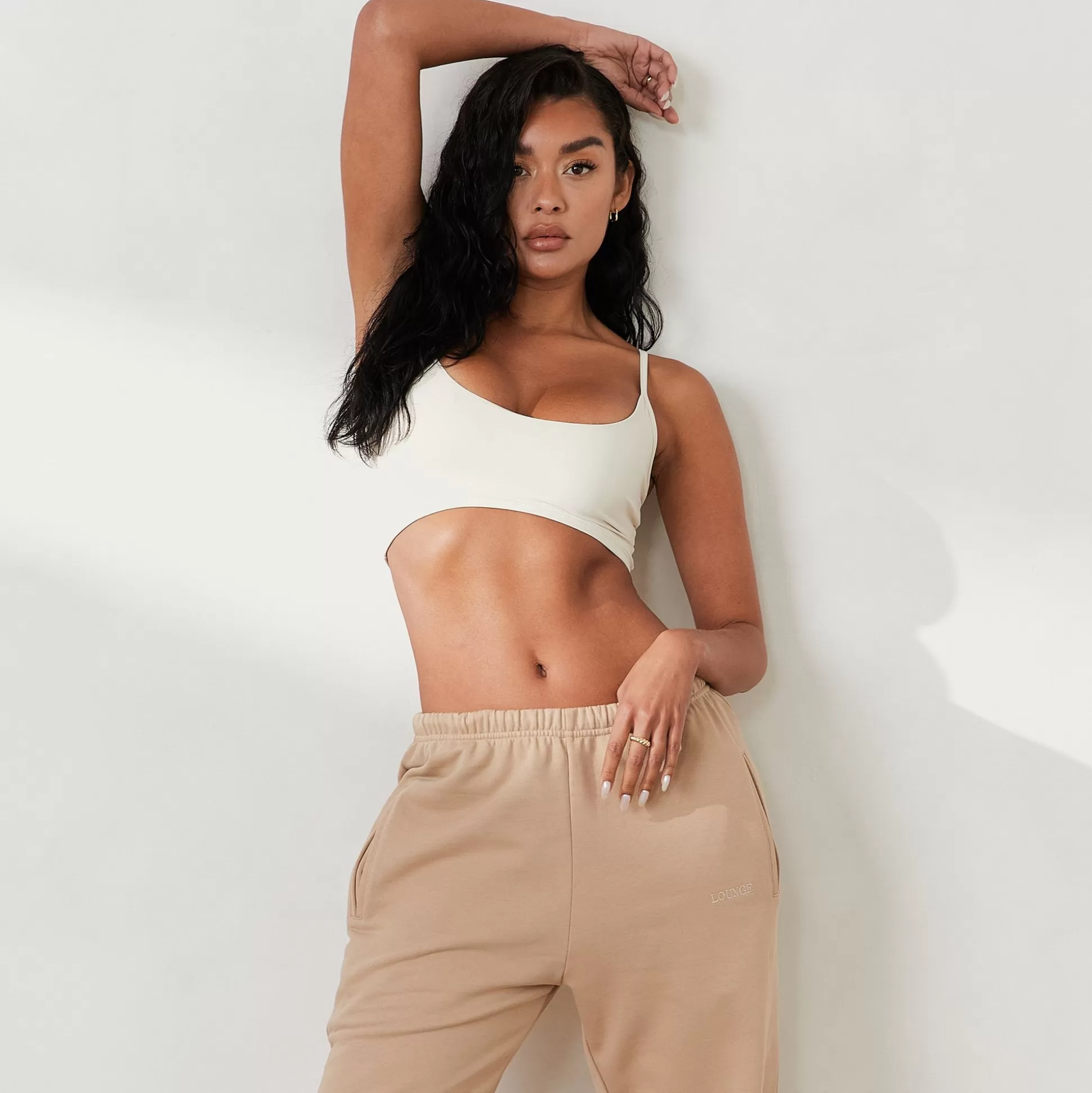 Best Sale Lounge Underwear Cropped Cami Top X Jess Hunt Bone