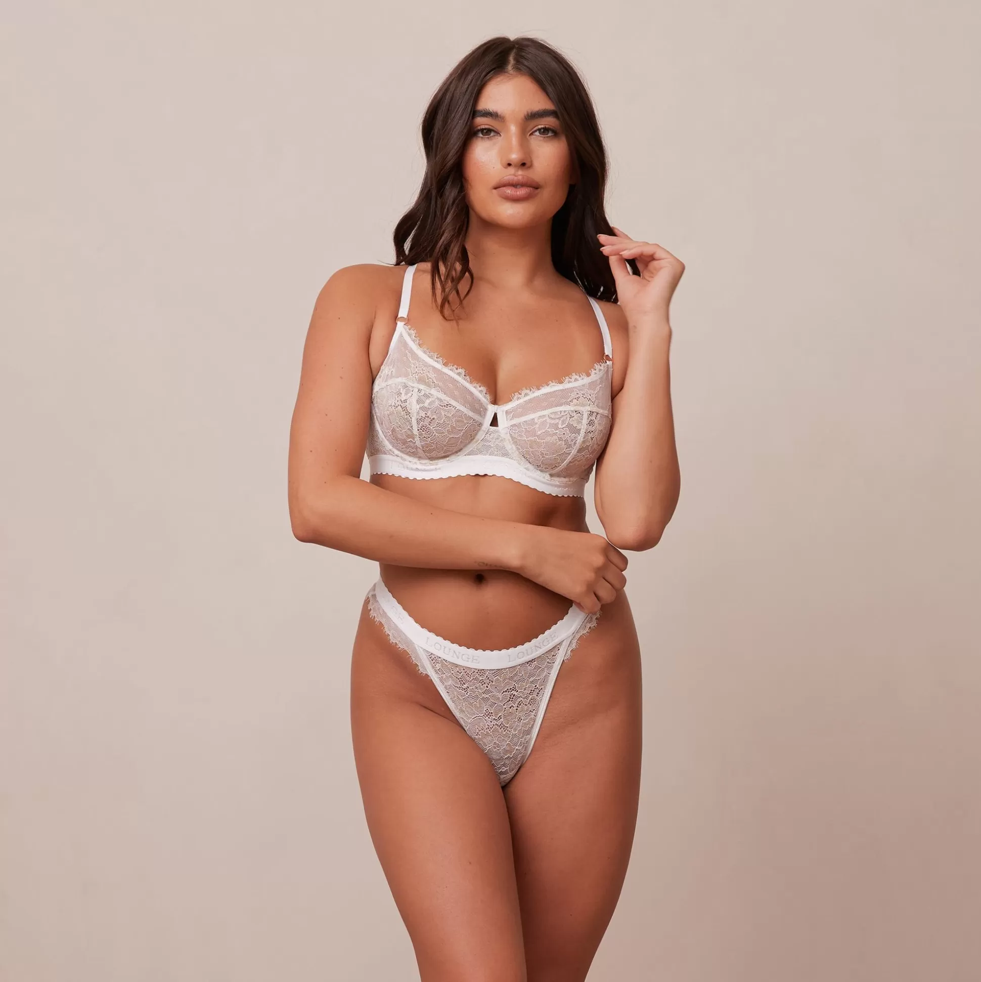 Best Lounge Underwear Desire Balcony Bra White