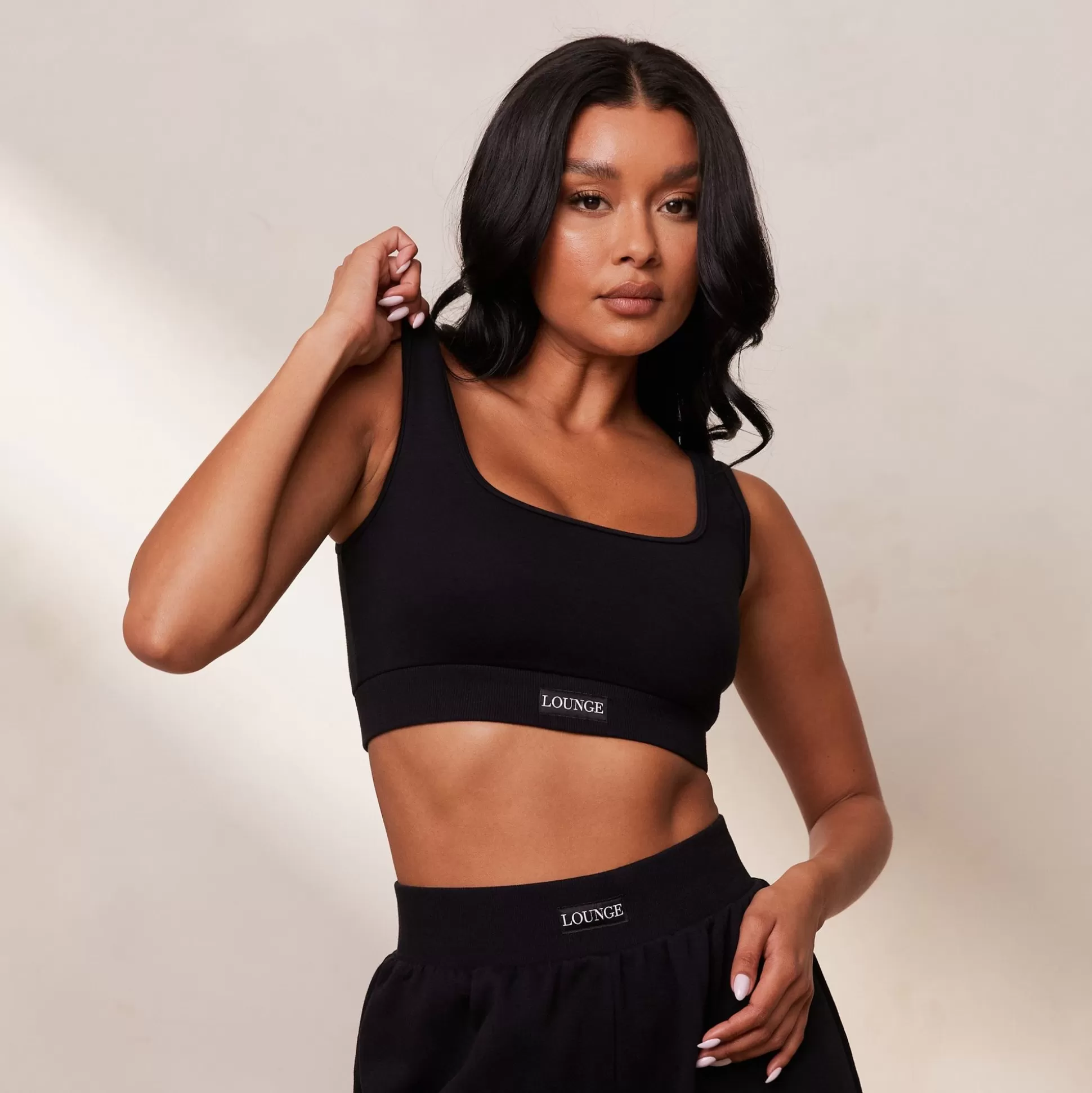 Store Lounge Underwear Essential Crop Top Black