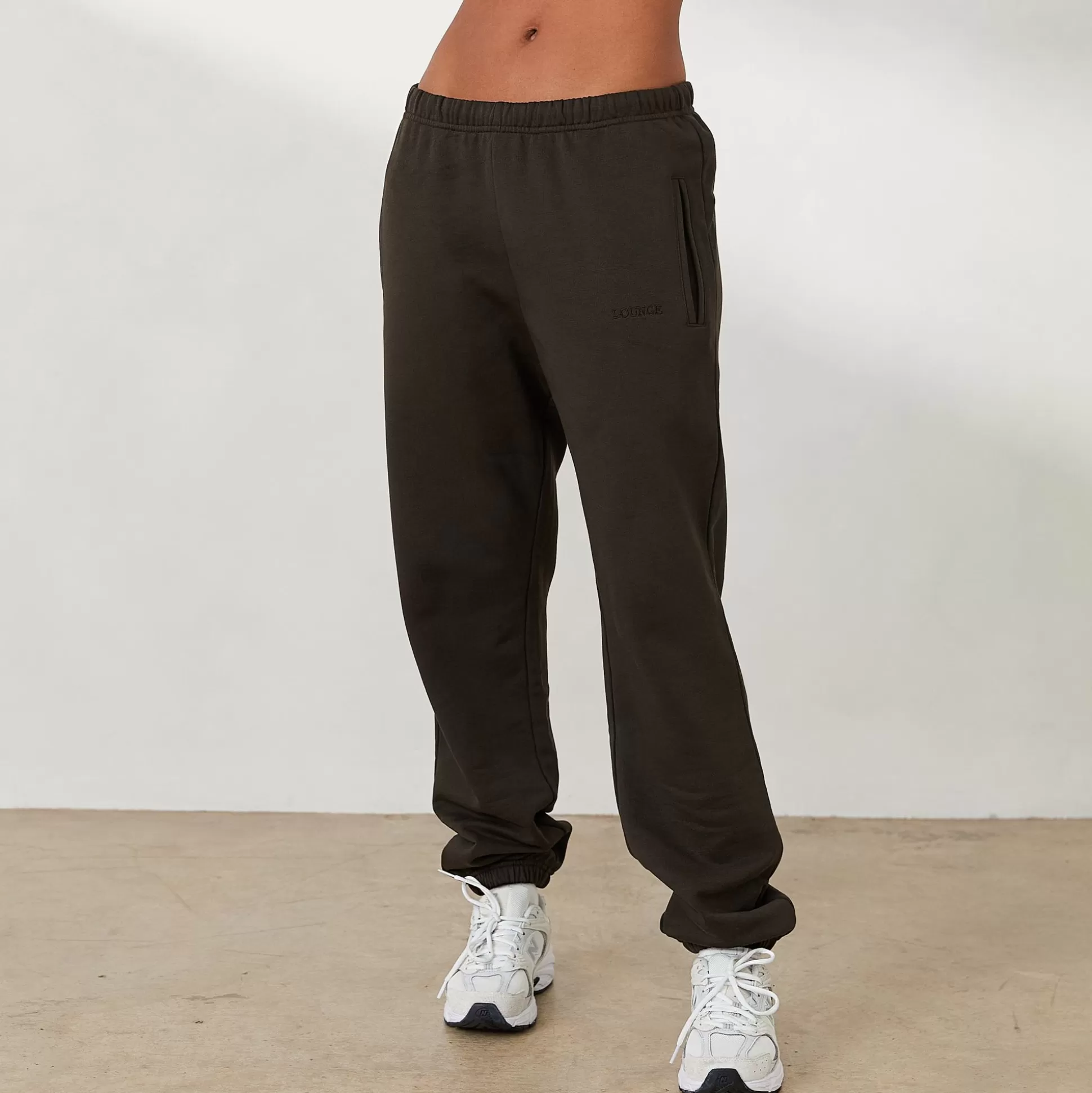 Hot Lounge Underwear Oversized Joggers X Jess Hunt Washed Black