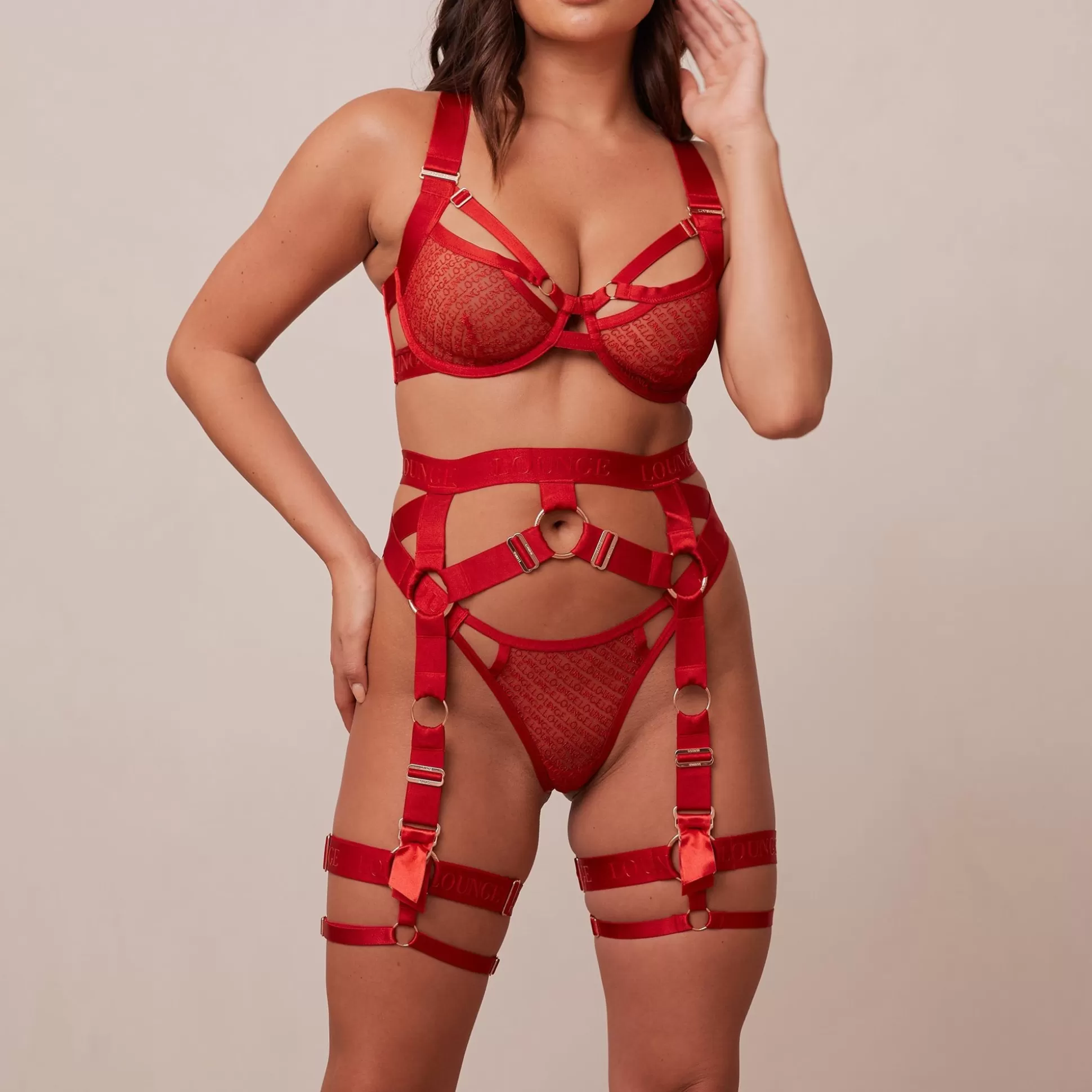 Fashion Lounge Underwear Phoenix Intimates Bra (Set) Red