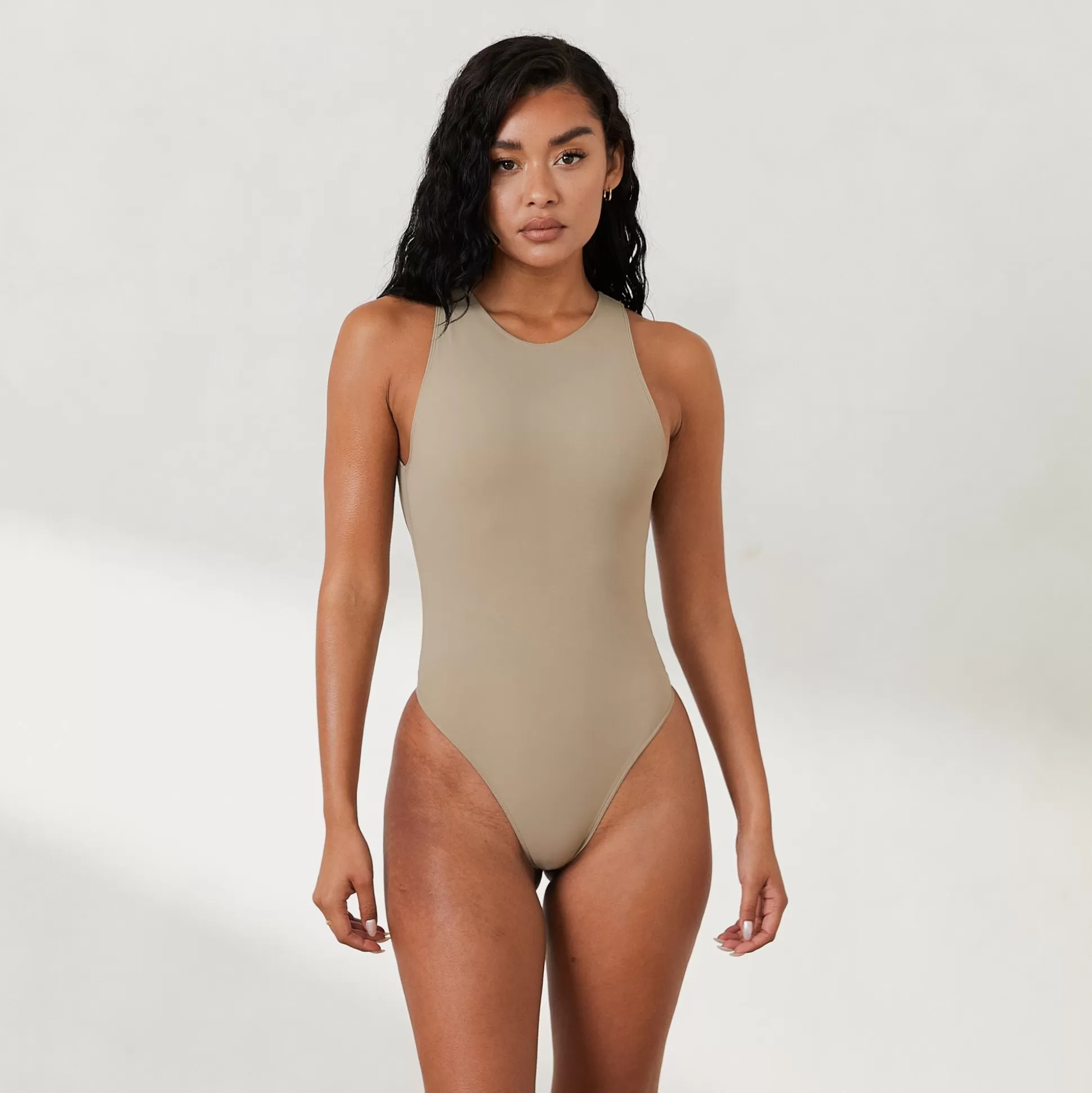 Clearance Lounge Underwear Racerback Bodysuit X Jess Hunt Fawn