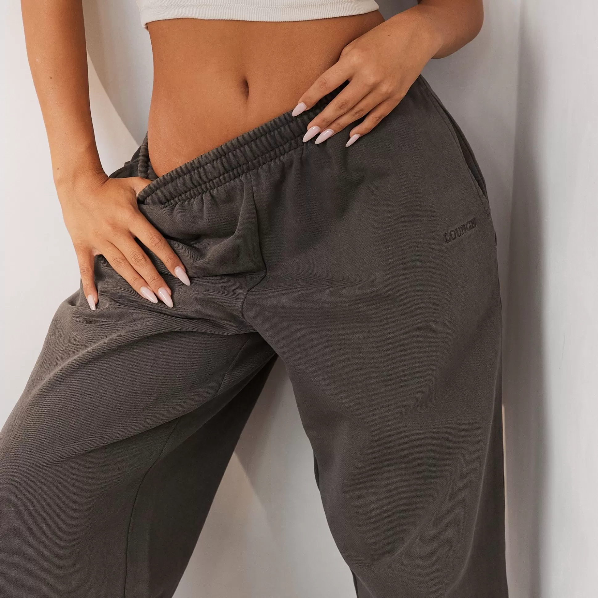 Fashion Lounge Underwear Signature Wide Leg Joggers Washed Cedar