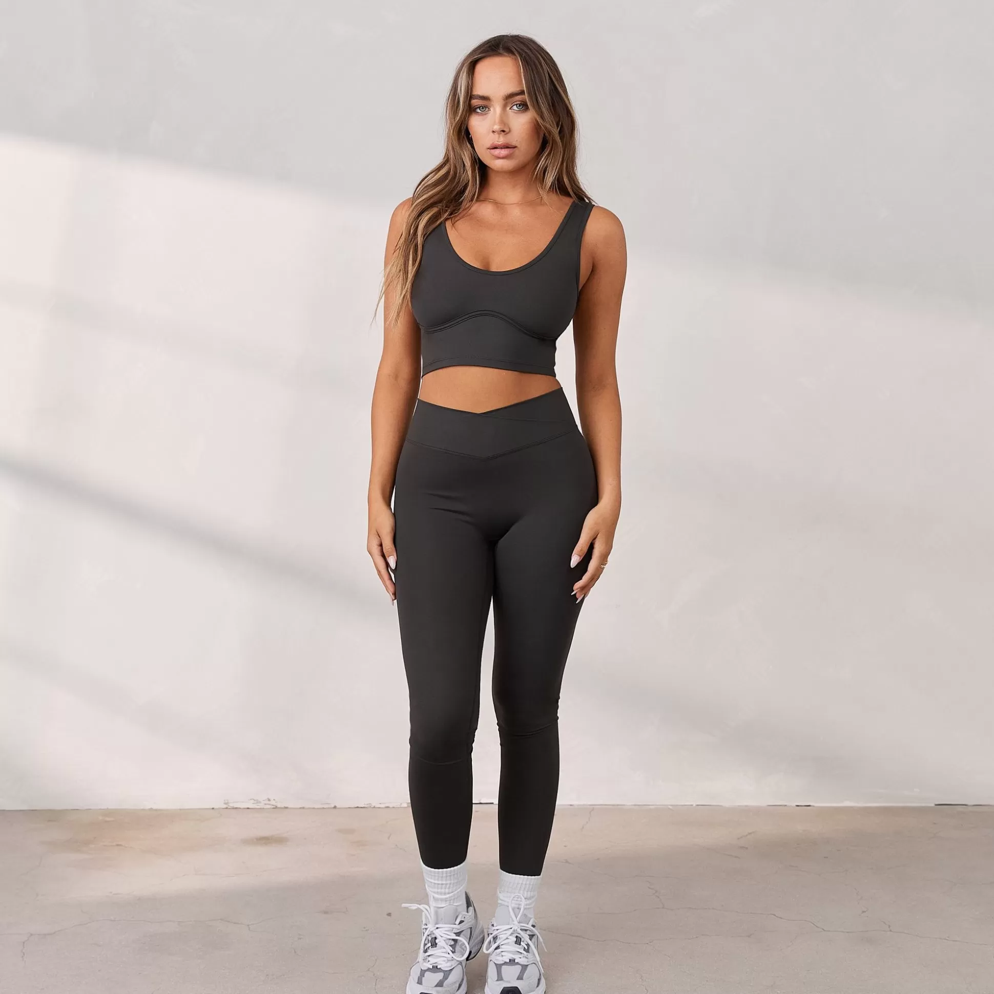 New Lounge Underwear Silhouette Crop Top Washed Black