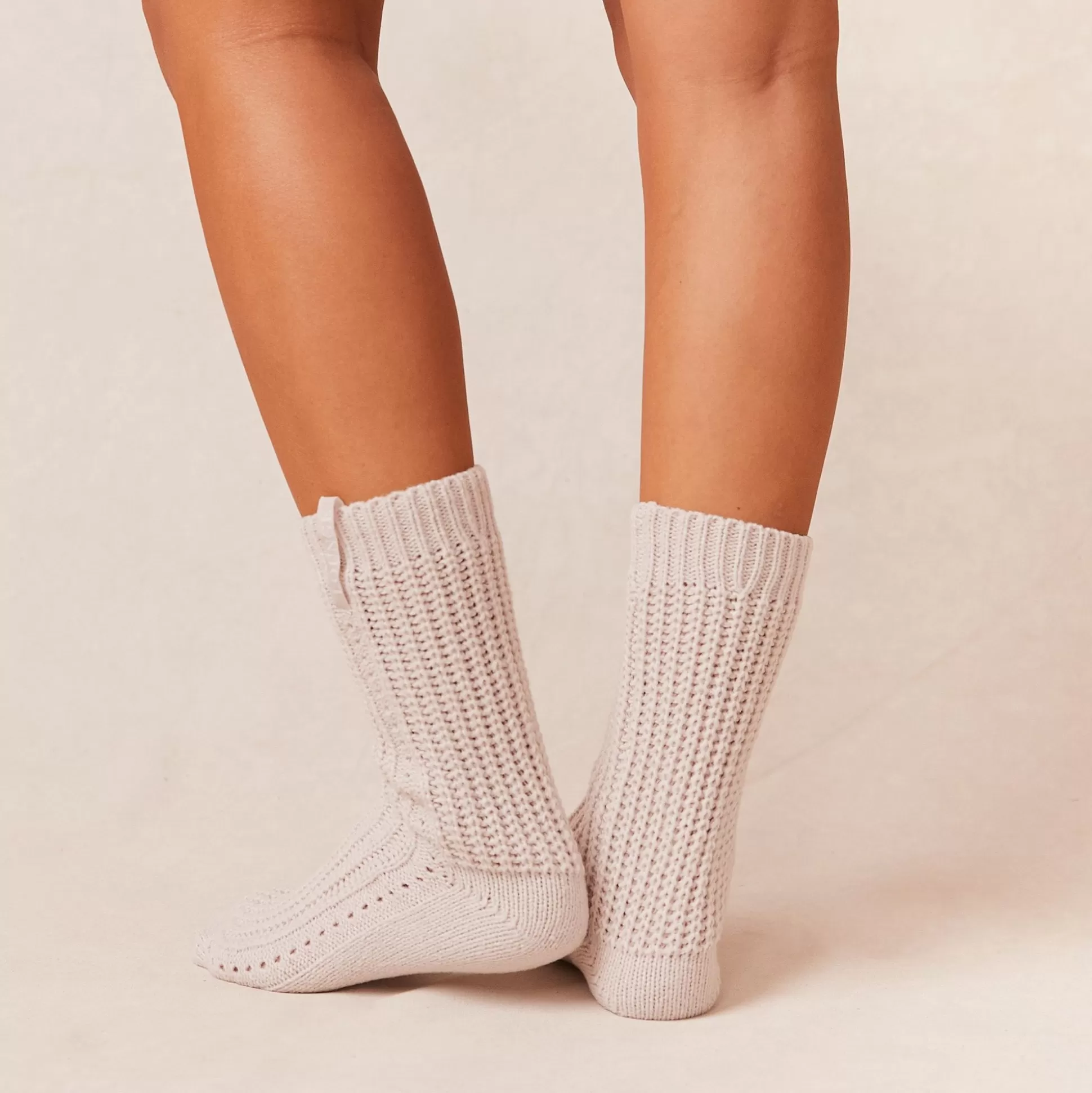 New Lounge Underwear Snooze Knitted Socks Cream