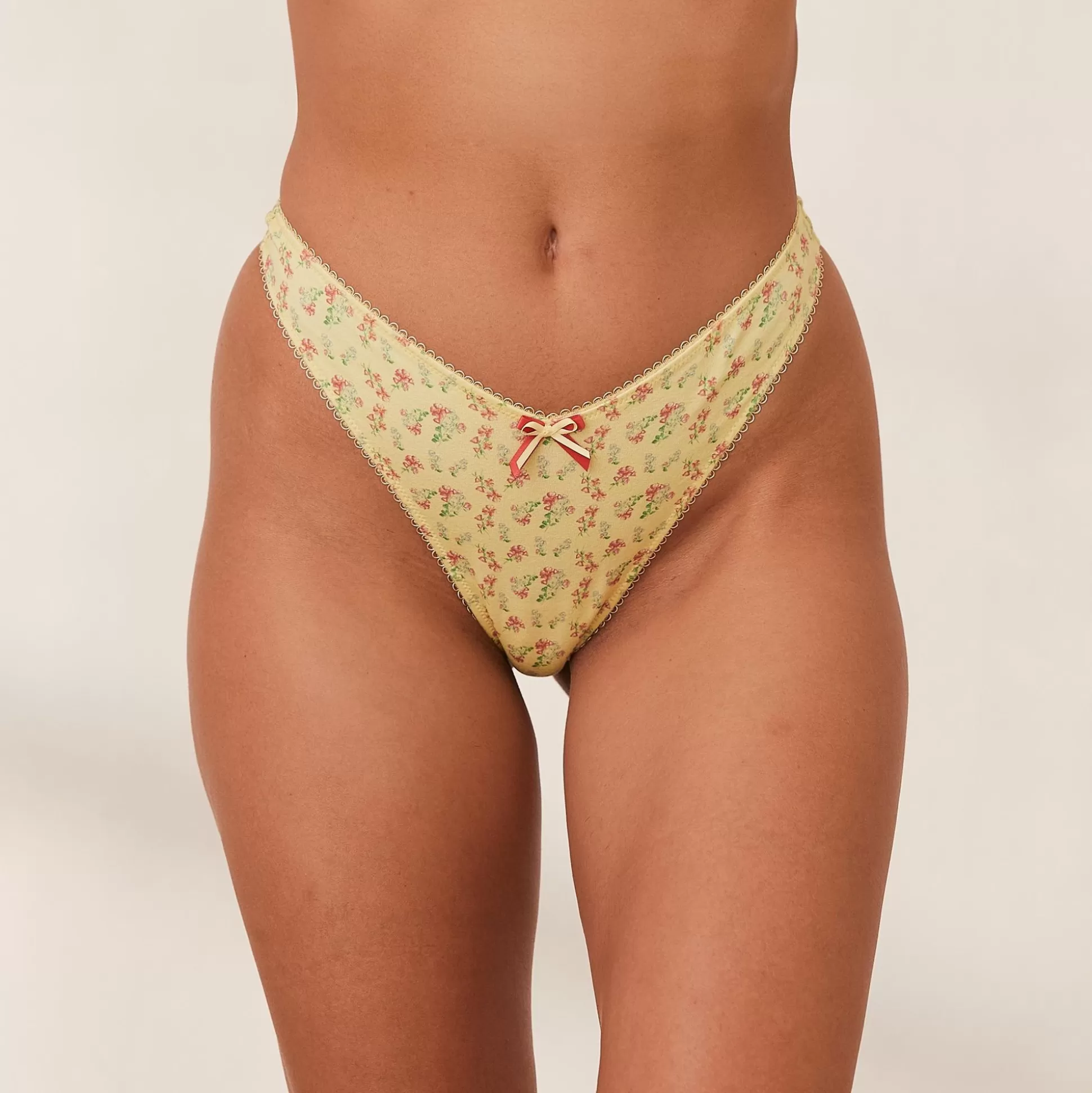 Cheap Lounge Underwear Sweet G-String Lemon Floral