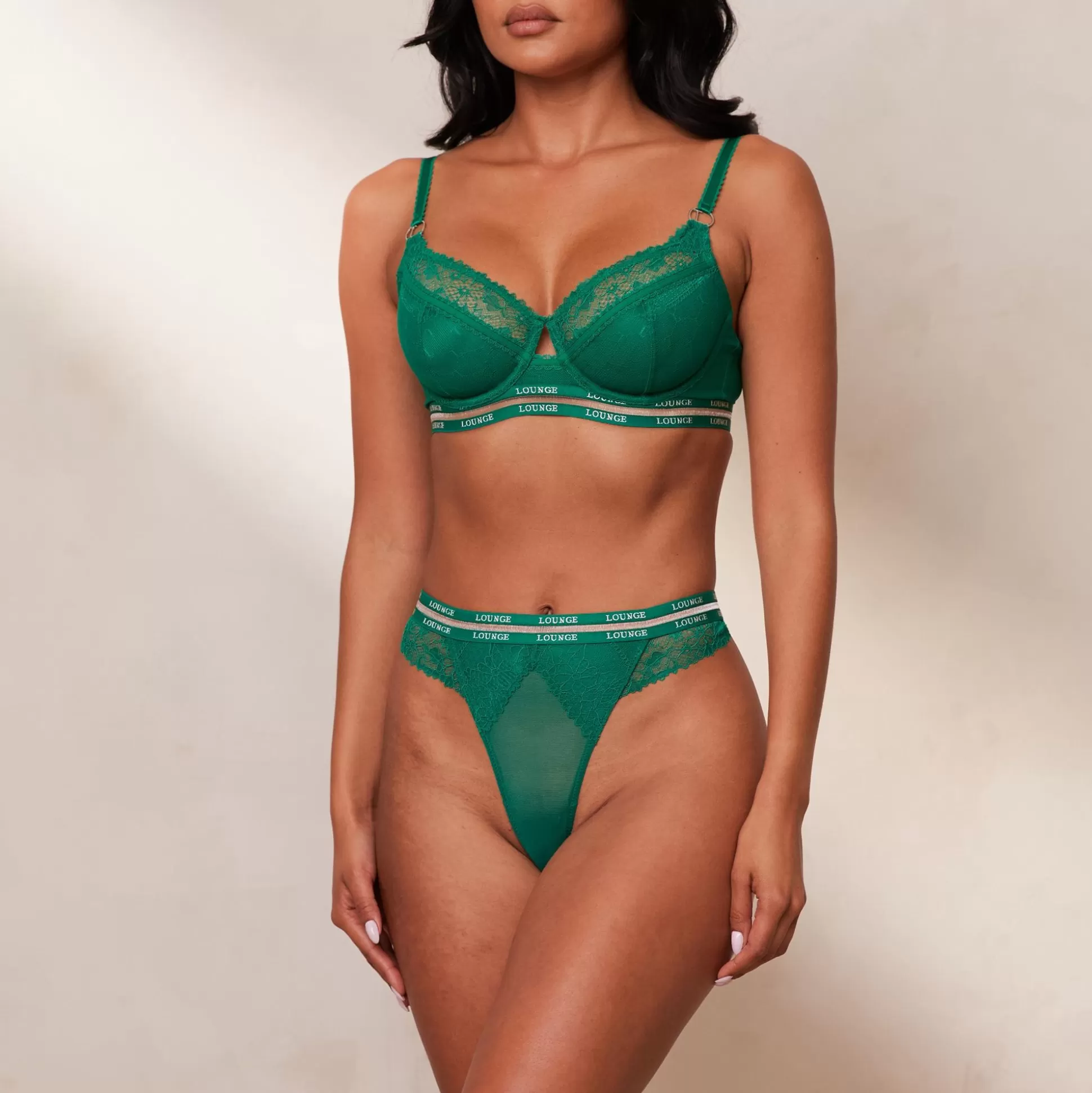 Flash Sale Lounge Underwear Vogue Balcony Bra Emerald